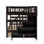Lit superposé double au-dessus de double avec tiroirs de rangement d'escalier, tablettes, garde-corps, convertible en 2 lits, espresso en bois massif