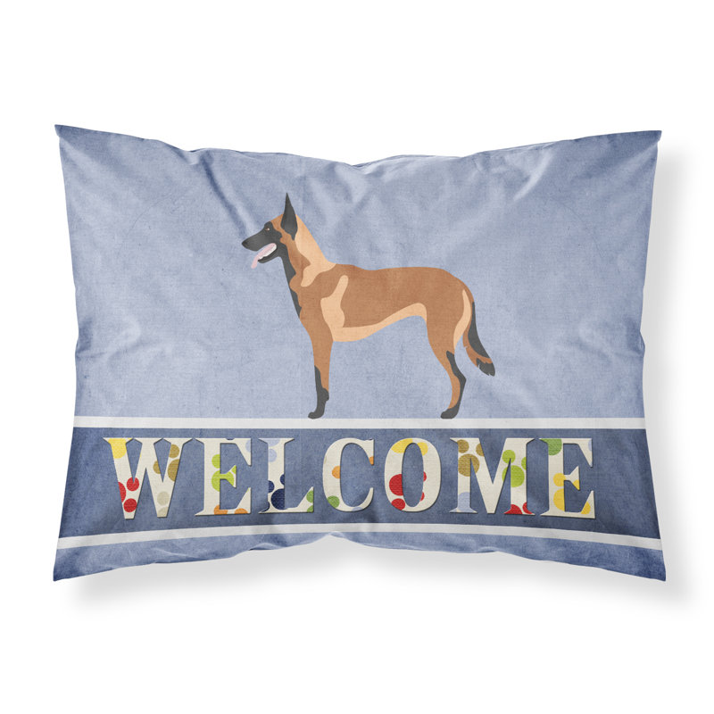 Taie d’oreiller welcome, Berger belge malinois