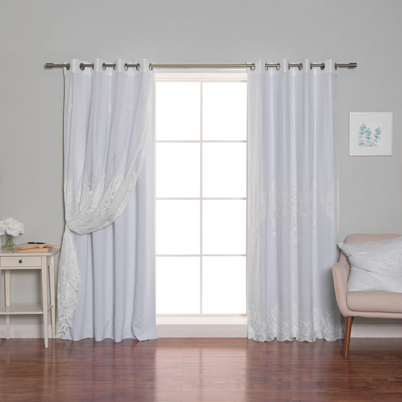Salomon Blackout Curtain, 52" W x 84" L, Vapor
