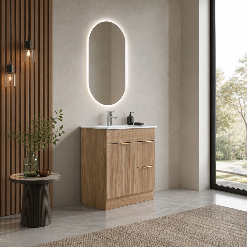 Meuble-lavabo autoportant à 2 tiroirs Goodigo