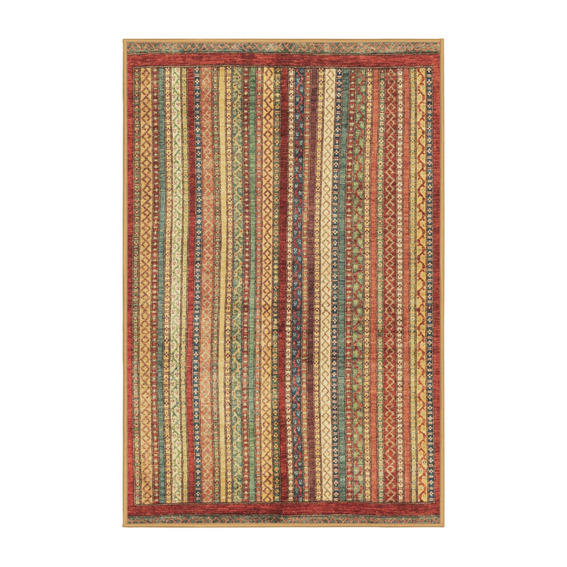 Abstract Indoor Rug, Rectangle 2' x 4'