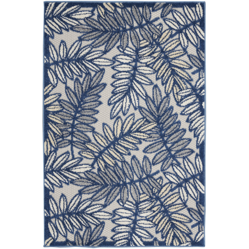 Adiya Floral Indoor Rug, Rectangle 2'8" x 4'