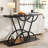 43" Industrial Console Table With Storage Shelf For Entryway-1559081548