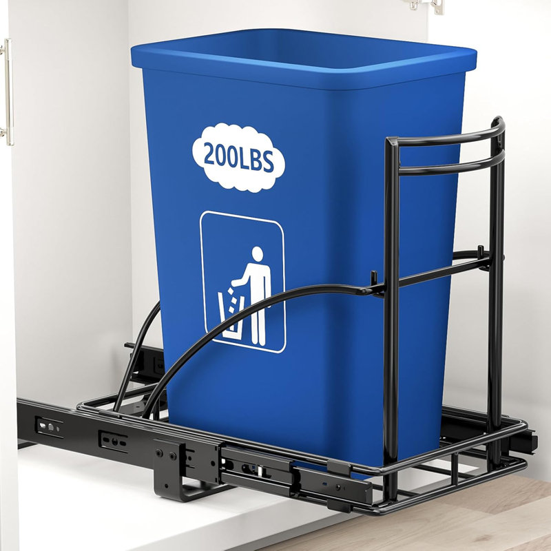 Pull Out Kit with Full Extension Slide for Kitchen and Bathroom, No Bin