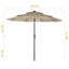 Parasol de marché éclairé 8 pi 10 po Letchworth