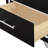 Holtzclaw Rubberwood 5 Drawers Chest, Ebony