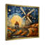 «Countryside Windmillscape At Night 1 - Wind Turbines», art mural-1731338034-1698420988
