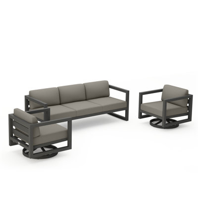 Avion 3 Piece Sofa Set With Swivel