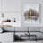 Buildings with Typography in Relief - Industrial Canvas Decor