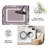 Purple Greek Key Border carpet-easy to clean, machine-washable, soft and comfortable; suitable for door mats, kitchens, living rooms, bedrooms, corridors, and laundry areas. Easy to clean, durable carpet for home decoration.-283056983