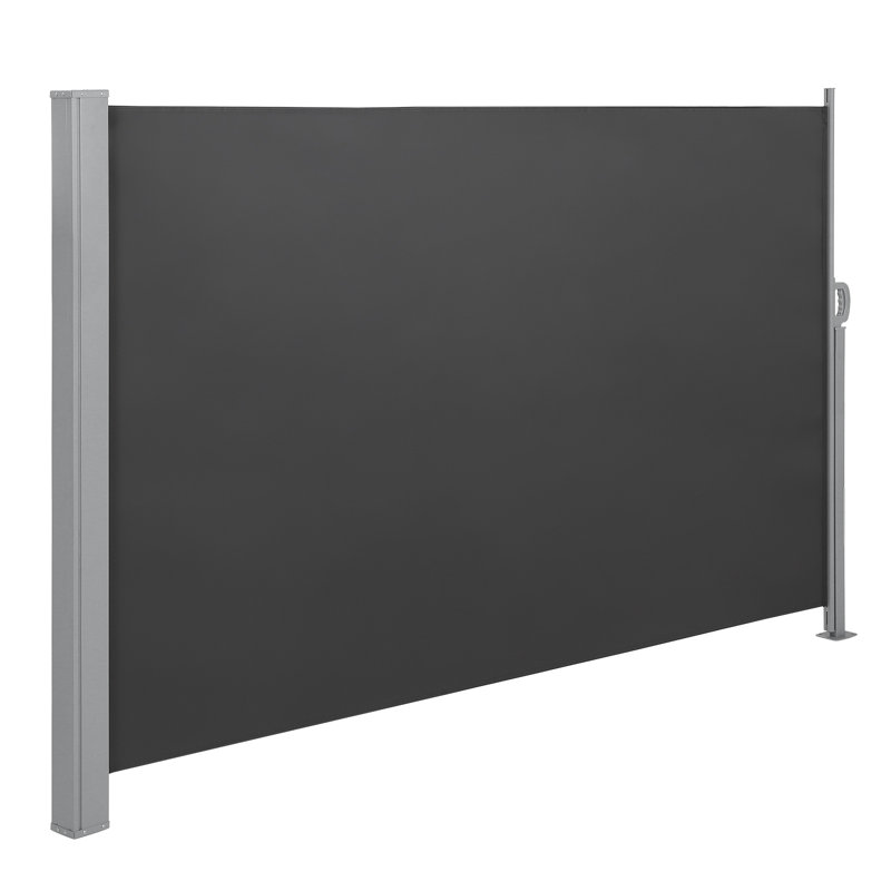 Dakota Fields 3cm W x 0.1cm D Retractable Side Awning, Smokey Grey