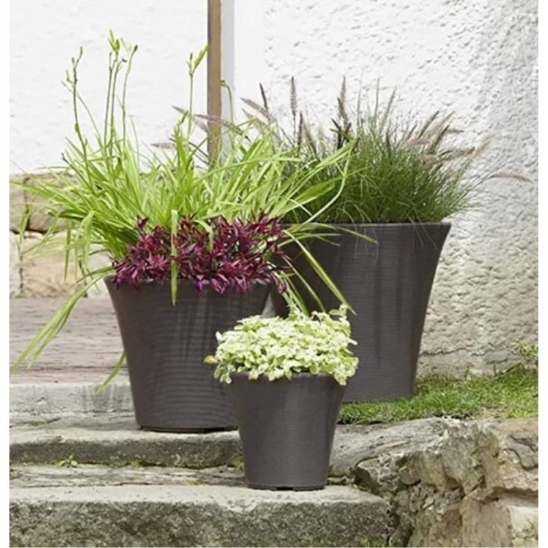 Deanca Planter, 12" H x 12" W x 12" D, Cappuccino