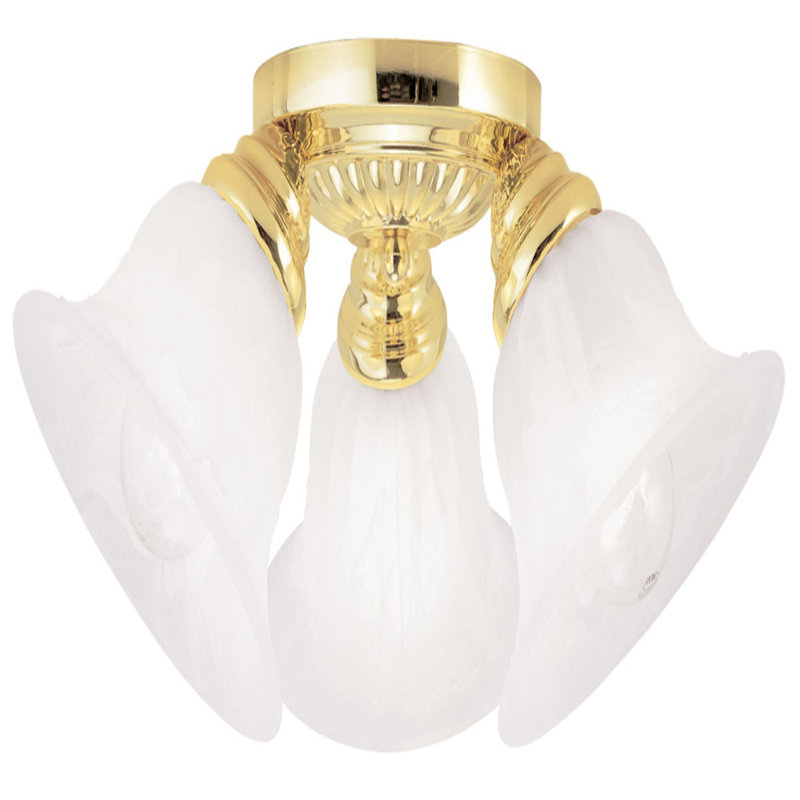 Glass Spotlight, Polished Brass