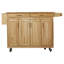 Chariot de cuisine Locust Grove avec plateau en bois