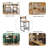 Honey Bar Stools Set Of 2 Paper Rope Weave Dining Chairs With Back Hand Weave Stools For Kichen Island, Bar & Counter-599085848