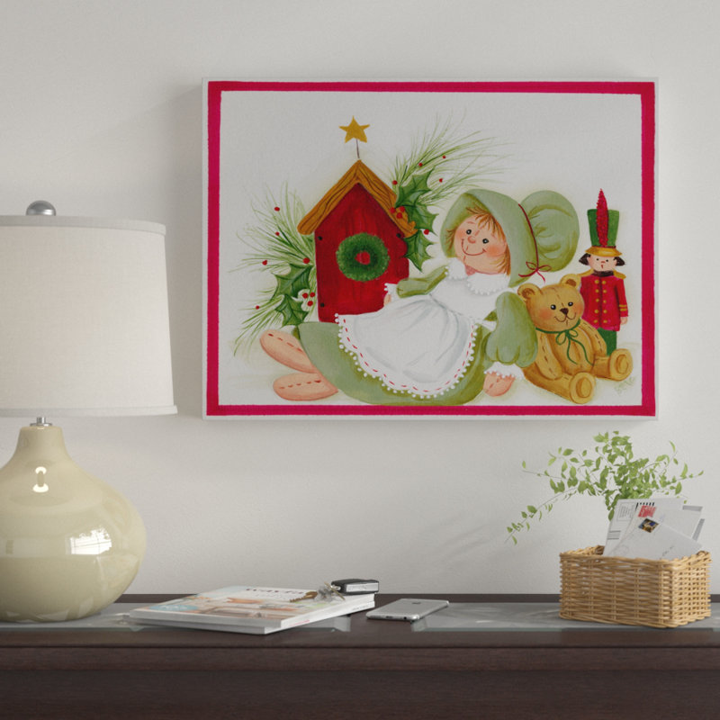 « christmas toys », art sur toile, H 14 po x l 19 po x P 2 po