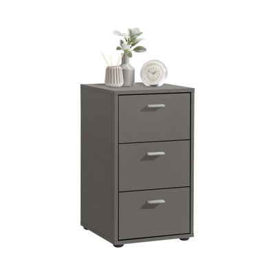 35cm W Manufactured Wood Bedside Table