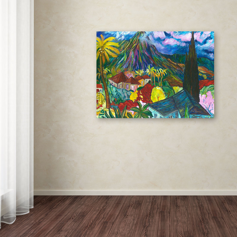 « house », reproduction d’art sur toile tendue, H 14 po x l 19 po x P 2 po