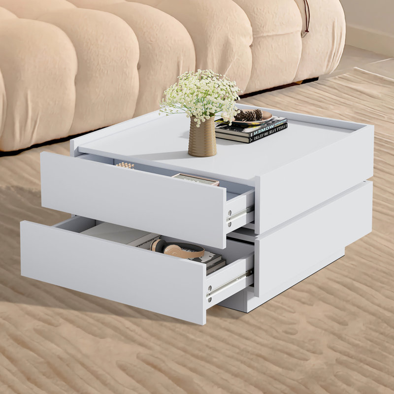 Solid Coffee Table, White