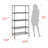 Konnor 60" H x 30" W x 14" D Shelving Unit-1514457226