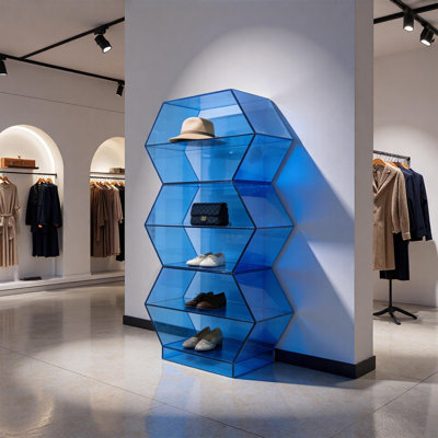 Acrylic Honeycomb Display Shelf
