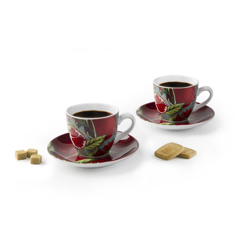 Granada Porcelain Espresso Cup and Saucer