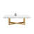 White Lacquer / Brushed Champagne Gold