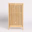 Armoire de rangement de salle de bain en bambou, armoire de plancher autoportante avec porte et tablette pour salle de bain, salon, chambre à coucher, couloir, cuisine