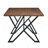 Charming Industrial-Style Dining Table With Sturdy Metal Legs And Distressed Wood Top