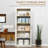 63" 2-Door Kitchen Pantry, Freestanding Storage Cabinet With 5-Tier Shelving And 2 Adjustable Shelves For Dining Room, Antique White-1348968996