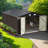 10 Ft. W X 14 Ft. D Metal Storage Shed, Brown-116142392