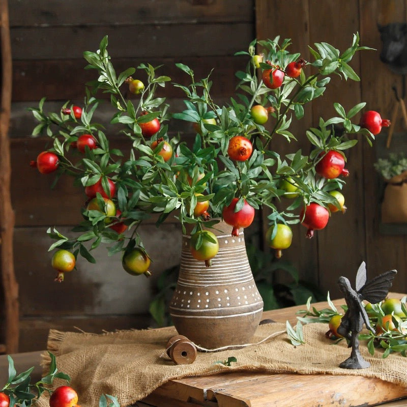 Tige de faux grenadier à gros fruits 32 po de hauteur, Rouge