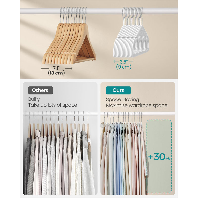 Balcar Velvet Standard Hanger, White