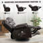 Fauteuil inclinable, pivotant et massant avec massage par vibration et fauteuil chauffant ergonomique-462881356