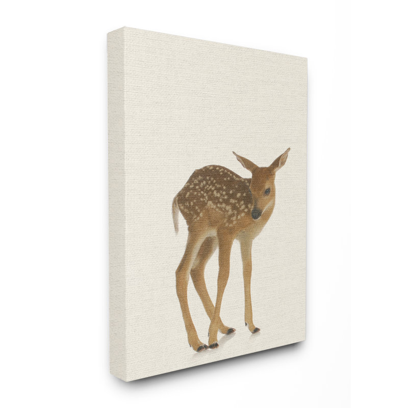 «Just a Cute Deer», impression, H 40 po x l 30 po x P 1,5 po, Toile tendue