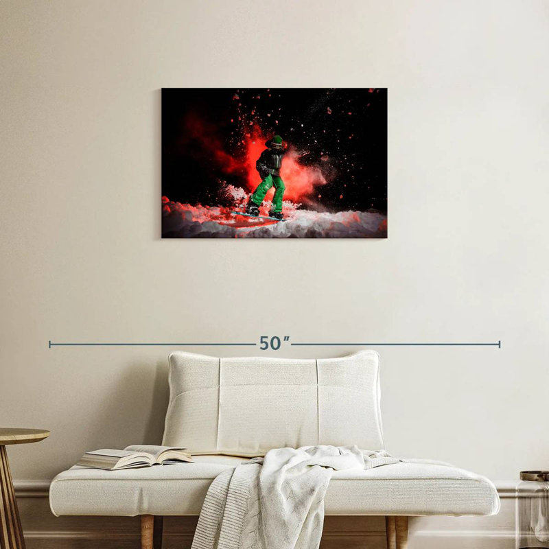Sireci Cool Snowboarder, 20" H x 30" W
