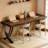 Double Person Office Desk, 78.7 Inch Computer Desk With Metal Frame, Spacious Study Desk For 2