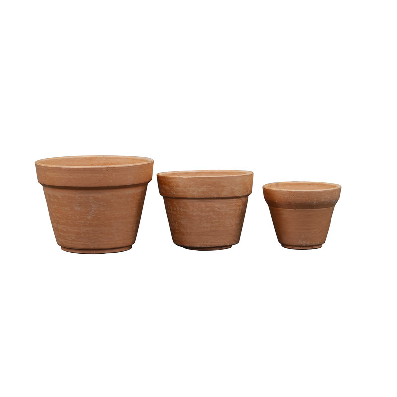 Hand Made Olaughlin 3-Piece Terracota Planter