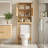 Over The Toilet Storage Cabinet with Double Doors and Adjustable Shelf-1511486527