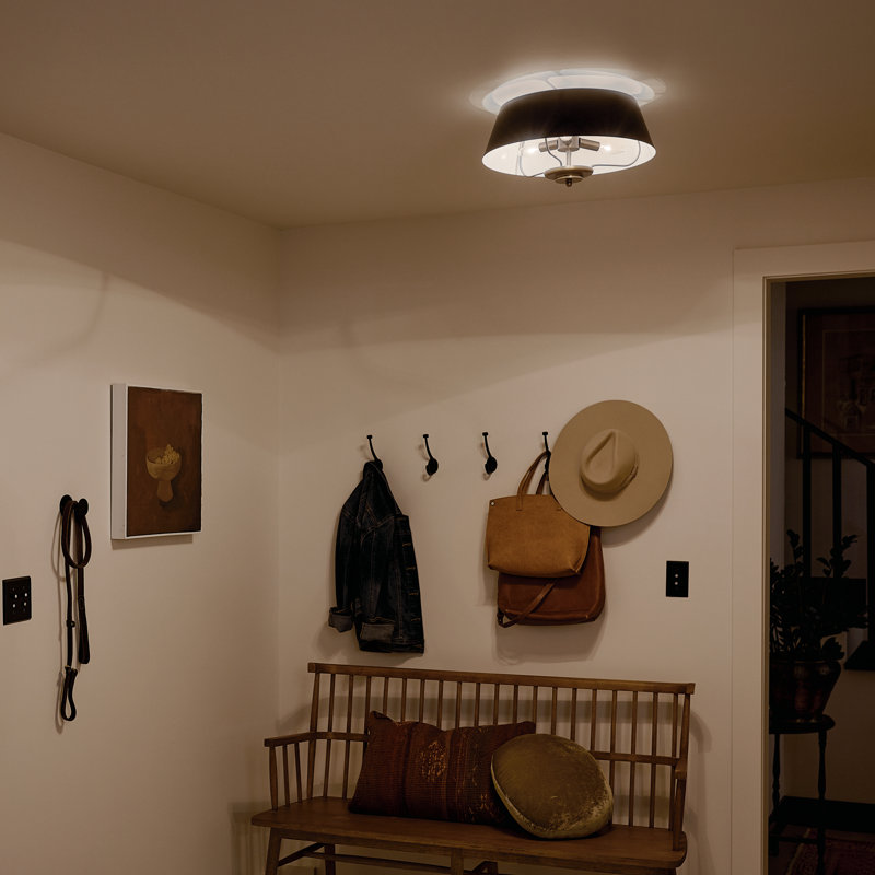 Luminaire suspendu convertible, Noir, Noir