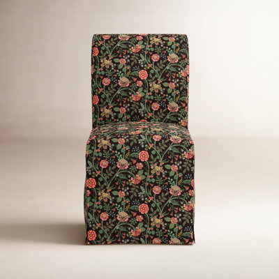 Frances Slipcover Dining Chair In Gracie Cocoa