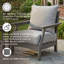 Chaise de patio avec coussins Ahumada