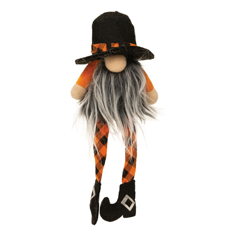 Gnome d'Halloween à jambes suspendues