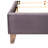 Transitional Gray Full Upholstered Bed