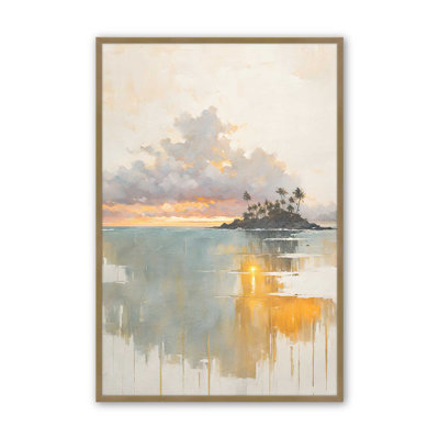 Golden Waves at Sunset III, reproduction