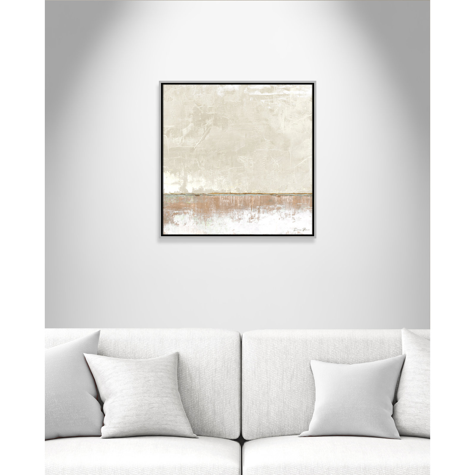 Delevan "Better Days II" Print, 25.5" H x 25.5" W, Silver