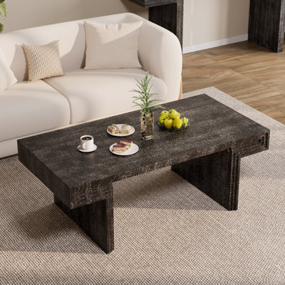  Vintage Industrial Coffee Table, Double-Tier, for Living Room & Office