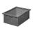 Like-it Plastic Storage Basket Gray Large Stacking Tote Basket for Craft and Bathroom Set of 2-1008285652-1008285651