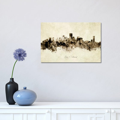 New Orleans Louisiana Skyline by Michael Tompsett - 1 Piece Wrapped Canvas Painting