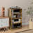 Adjustable Glass Audio Cabinet-903865174